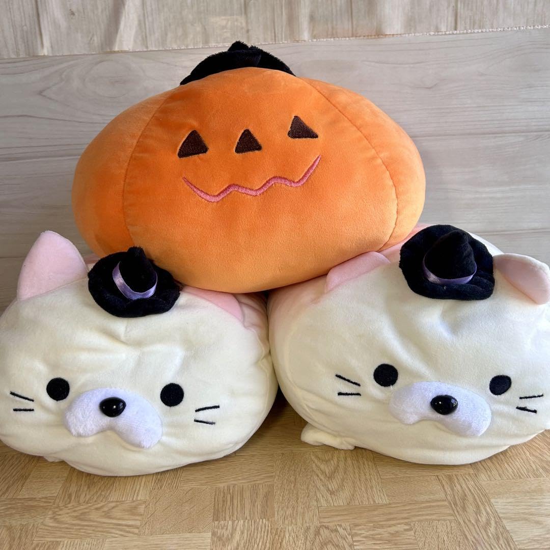 Amazon.co.jp: ごろねこサミット ハロウィン かぼちゃ ぬいぐるみ 平成